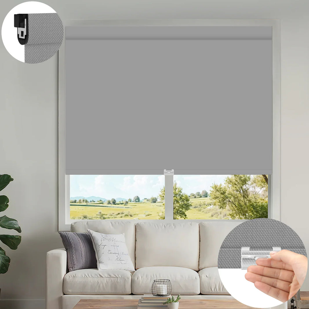 Sunelo No Drill Cordless UV Protection Solar Shades 0%/1%/3%/5% Openness