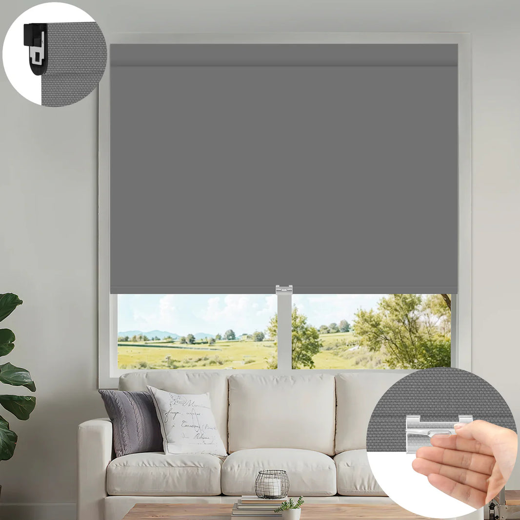 Sunelo No Drill Cordless UV Protection Solar Shades 0%/1%/3%/5% Openness