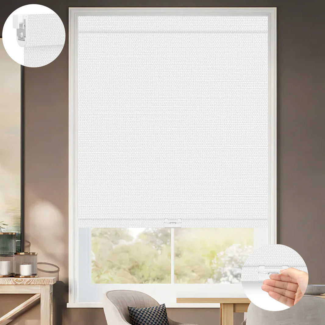 Sunelo No Drill Cordless Roller Shades 100% Blackout - Dreamy