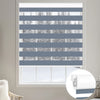 Sunelo No Drill Zebra Shades, Motorized 100% Blackout - Gentle