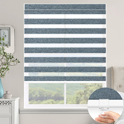 Sunelo Cordless Zebra Shades 60%/75% Blackout - Monet