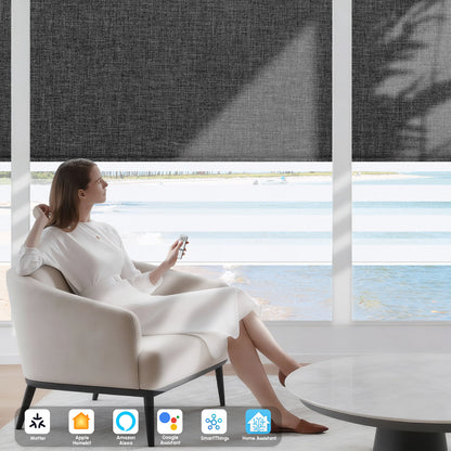 Sunelo Motorized Dual Shades | Roller Shades & Zebra Shades