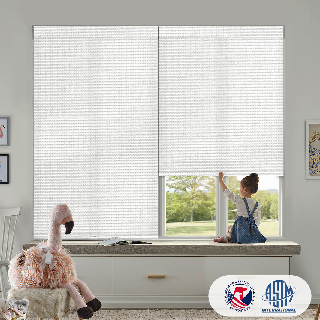 Sunelo Cordless Light Filtering Roller Shades 75% Blackout - Dreamy
