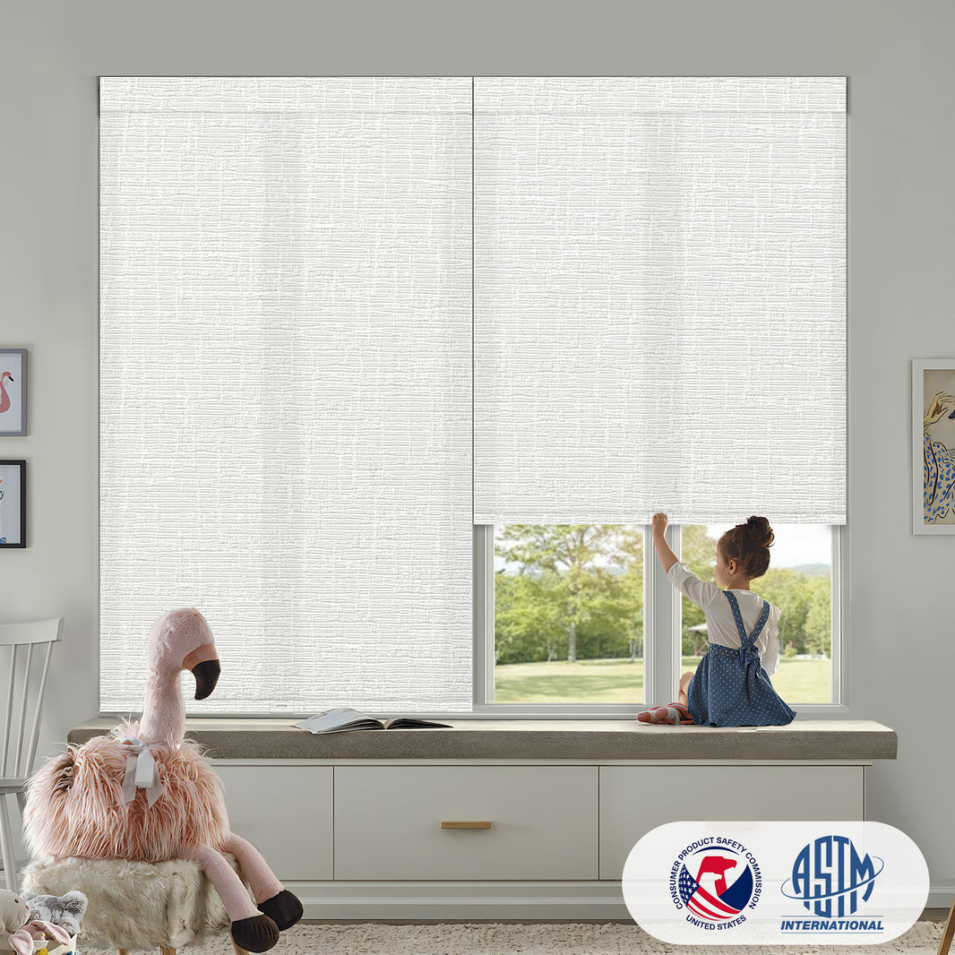 Sunelo Cordless Light Filtering Roller Shades 75% Blackout - Classic