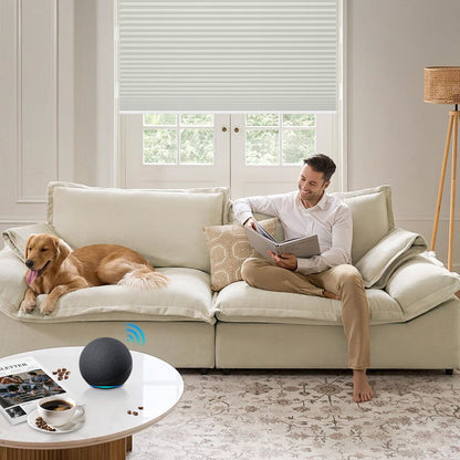 Sunelo 100% Blackout Energy Saving Motorized Cellular Shades