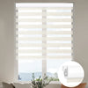 Sunelo No Drill Zebra Shades, Motorized 75% Blackout - Linen