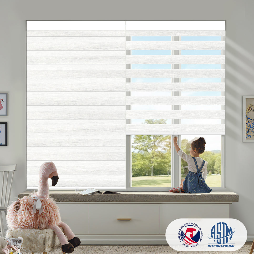 Sunelo Cordless Zebra Shades 60%/75% Blackout - Monet