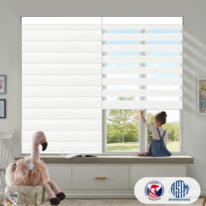Sunelo Cordless Zebra Shades 60%/75% Blackout - Monet