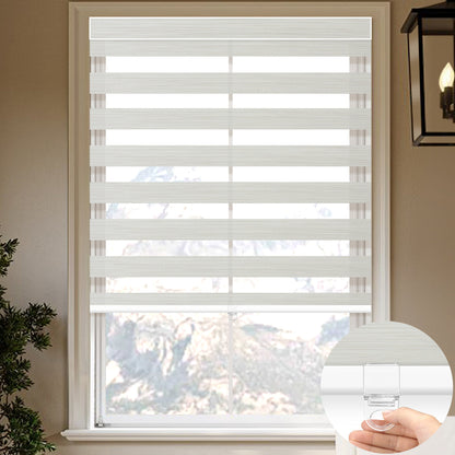 Sunelo Cordless Zebra Shades 90% Blackout - Flow