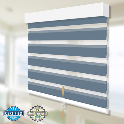 Sunelo Cordless Zebra Shades 95% Blackout - Gabriel