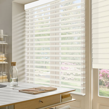 Sunelo Motorized Light Filtering Sheer Shades 70% Blackout - Voile