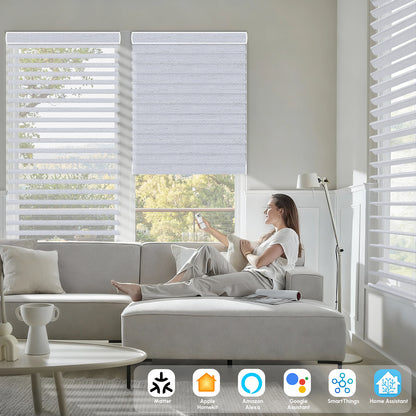 Sunelo Motorized Sheer Shades 100% Blackout - Muse