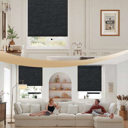 Sunelo Motorized Roller Shades 100% Blackout - Starscape