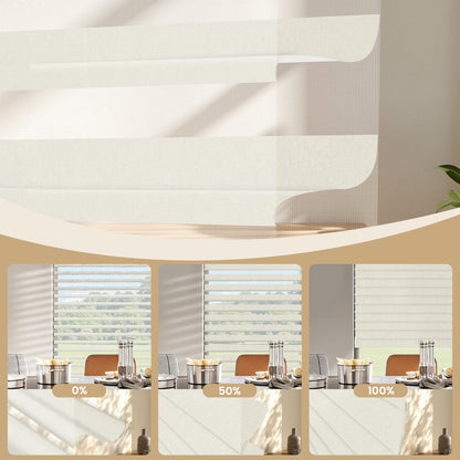 Sunelo Motorized Sheer Shades 100% Blackout - Soft