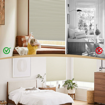 Sunelo 100% Blackout Energy Saving Motorized Cellular Shades