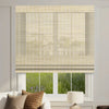 Sunelo Motorized Light Filtering Roman Shades 50% Blackout - Woven