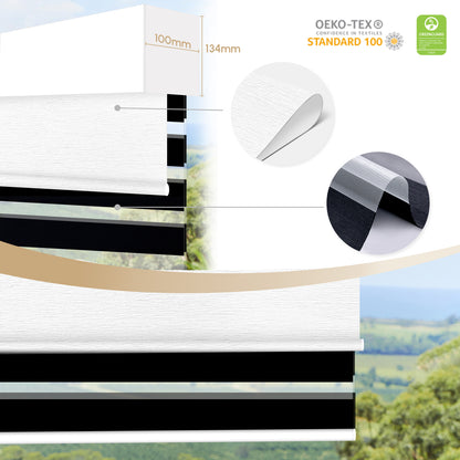Sunelo Motorized Dual Shades | Roller Shades & Zebra Shades