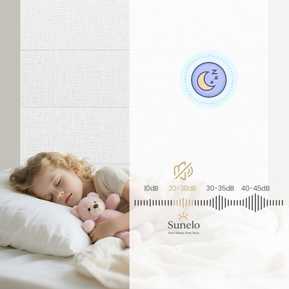 Sunelo Motorized Roman Shades 100% Blackout - Classic