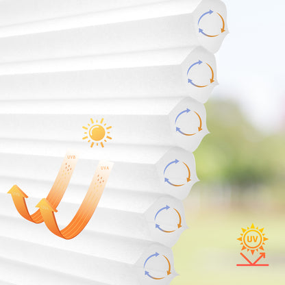 Sunelo Thermal Insulating Light Filtering Motorized Cellular Shades