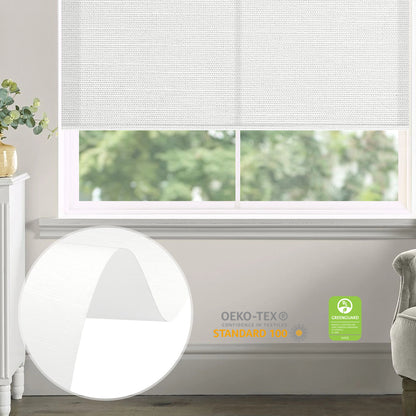 Sunelo Motorized Light Filtering Roller Shades 75% Blackout - Dreamy