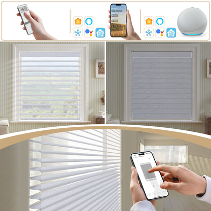 Sunelo Motorized Sheer Shades 100% Blackout - Muse