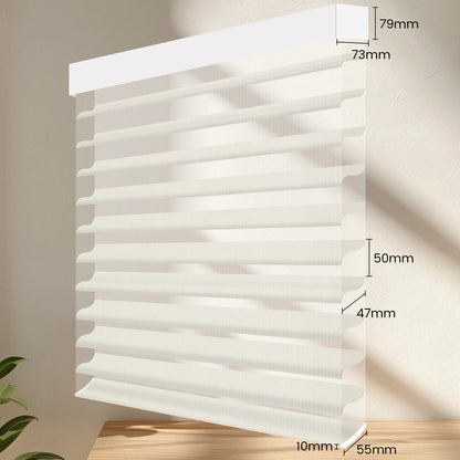 Sunelo Motorized Sheer Shades 100% Blackout - Soft