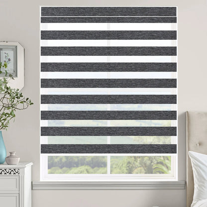 Sunelo Motorized Zebra Shades 60%/75% Blackout - Monet