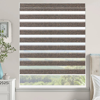 Sunelo Motorized Zebra Shades 60%/75% Blackout - Monet