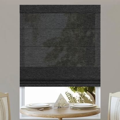 Sunelo Motorized Light Filtering Roman Shades 60% Blackout - Atlantic