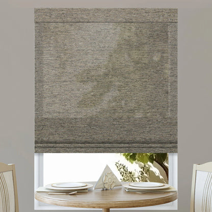 Sunelo Motorized Light Filtering Roman Shades 60% Blackout - Atlantic