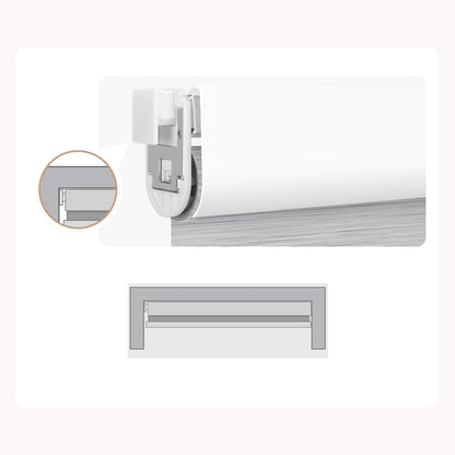 Sunelo No Drill Cordless Zebra Shades 90% Blackout - Flow