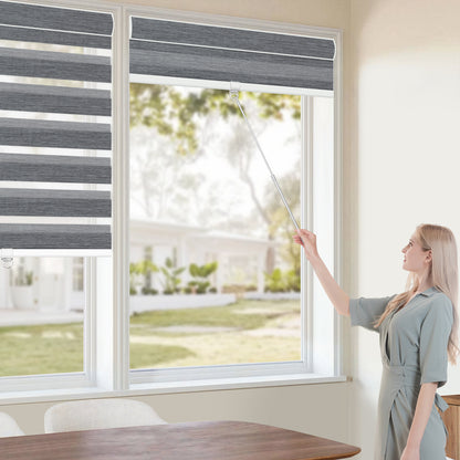 Sunelo Cordless Zebra Shades 70% Blackout - Galaxy
