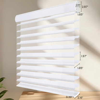 Sunelo Motorized Room Darkening Sheer Shades 90% Blackout - Muse