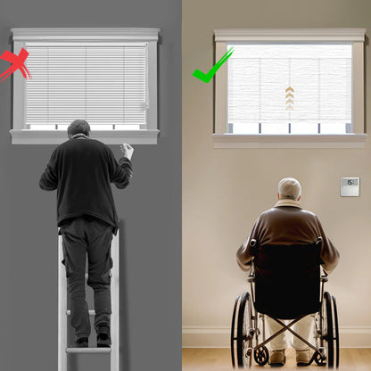 Sunelo Motorized Light Filtering Roller Shades 60% Blackout - Atlantic