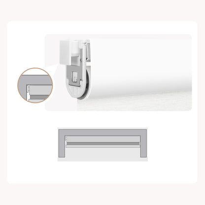 Sunelo No Drill Cordless Zebra Shades 60%/75% Blackout - Monet