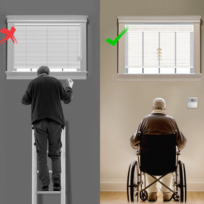 Sunelo Motorized Light Filtering Roller Shades 50% Blackout - Woven