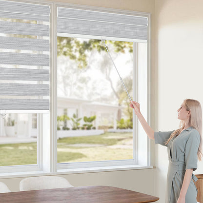 Sunelo Cordless Zebra Shades 90% Blackout - Flow