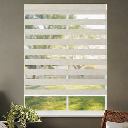 Sunelo Motorized Zebra Shades 70% Blackout - Galaxy