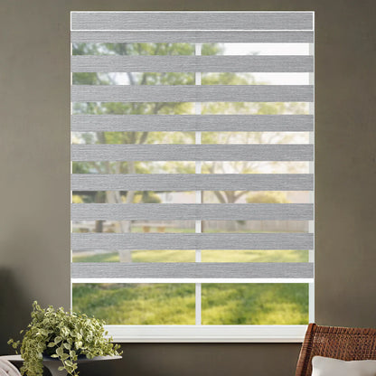 Sunelo Motorized Zebra Shades 70% Blackout - Galaxy