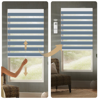 Sunelo Cordless Zebra Shades 95% Blackout - Gabriel