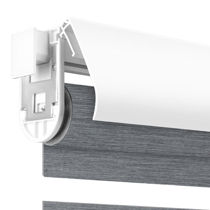 Sunelo No Drill Cordless Zebra Shades 70% Blackout - Galaxy