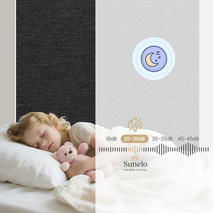 Sunelo Motorized Roller Shades 100% Blackout - Starscape