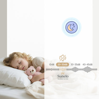 Sunelo Motorized Roller Shades 100% Blackout - Waterproof Vinyl