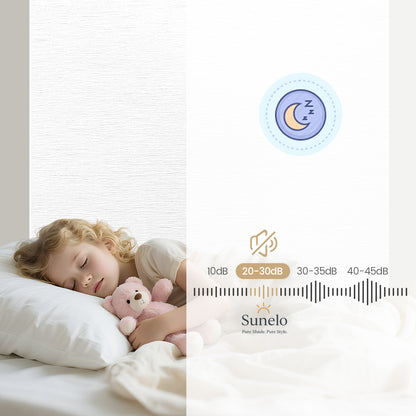 Sunelo Motorized Roller Shades 100% Blackout - Atlantic