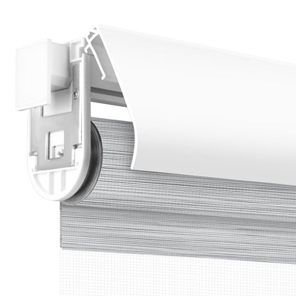 Sunelo No Drill Cordless Zebra Shades 90% Blackout - Flow