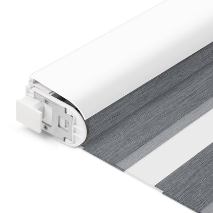 Sunelo No Drill Cordless Zebra Shades 70% Blackout - Galaxy