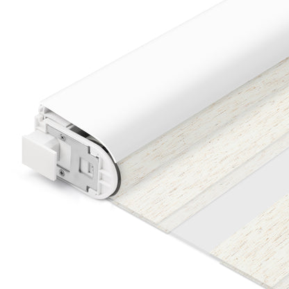 Sunelo No Drill Cordless Zebra Shades 75% Blackout - Linen