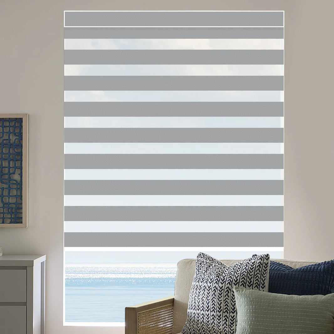 Sunelo Motorized Zebra Shades 95% Blackout - Gabriel