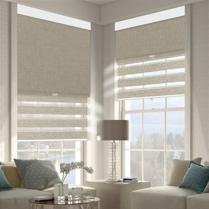 Sunelo Cordless Dual Shades | Roller Shades & Zebra Shades