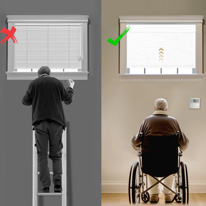 Sunelo Motorized Roller Shades 100% Blackout - Atlantic